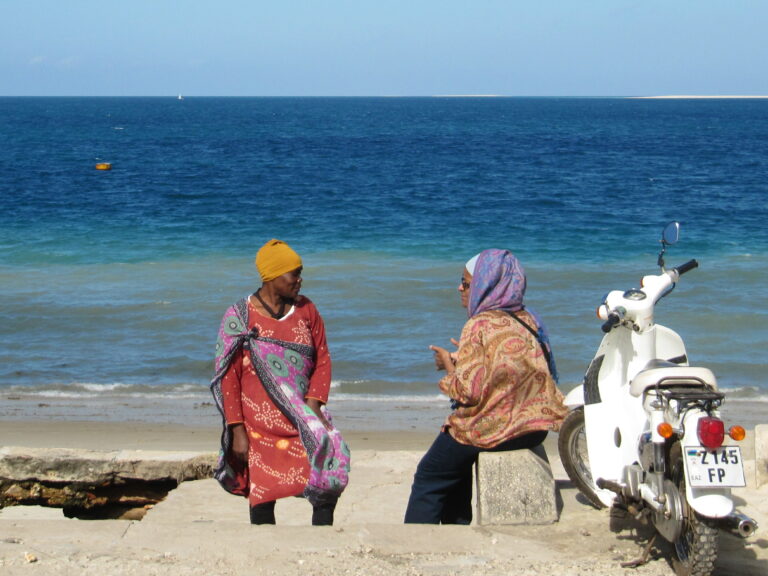 Sansibar Stone Town Bewohner bei Mittagspause
