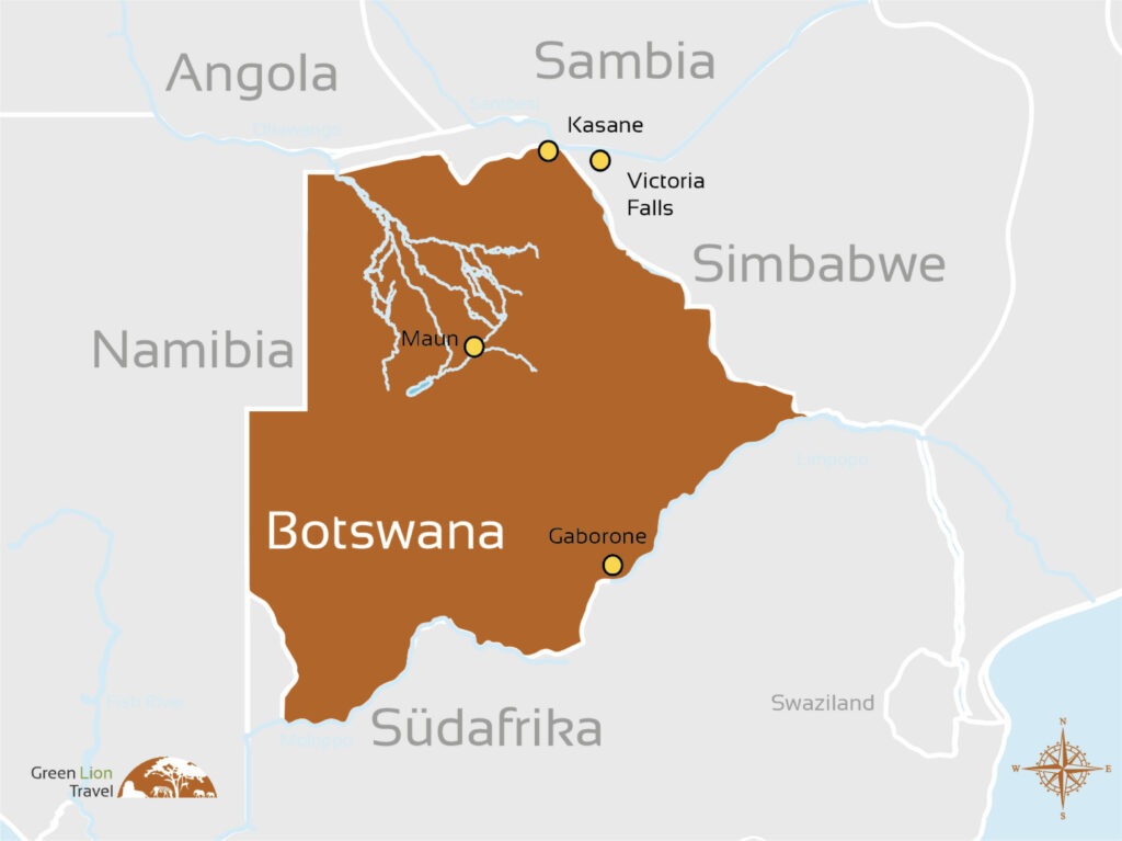 Botswana Karte