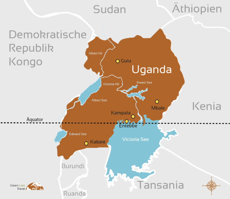 Uganda Karte